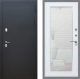 Дверь Рекс (REX) 5 Черный Муар Зеркало Пастораль Белый ясень в Черноголовке