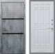Входная металлическая Дверь Рекс (REX) 15 Бетон Темный FL-33 Белый ясень в Черноголовке