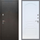 Входная металлическая Дверь Рекс (REX) 5 Серебро Антик FL-128 Белый ясень в Черноголовке