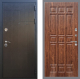 Входная металлическая Дверь Рекс (REX) Премиум-246 FL-33 орех тисненый в Черноголовке
