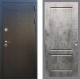 Входная металлическая Дверь Рекс (REX) Премиум-246 FL-117 Бетон темный в Черноголовке