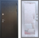 Входная металлическая Дверь Рекс (REX) Премиум-246 Зеркало Пастораль Сандал белый в Черноголовке