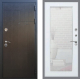 Входная металлическая Дверь Рекс (REX) Премиум-246 Зеркало Пастораль Силк Сноу в Черноголовке